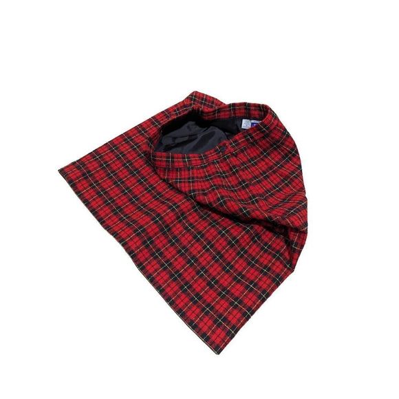 Pendleton Women's Red & Black Plaid Fully Lined Wool Pencil Skirt Size 10 - Picture 4 of 5